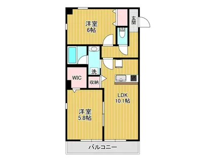 FIGALO TOKIWADAI(2LDK/2階)の間取り写真