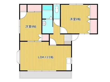 サンテラスすみれ(2LDK/2階)の間取り写真
