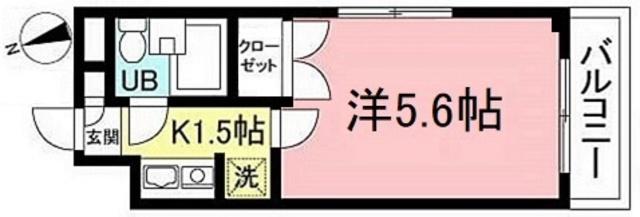 ARTZ ROKA KOEN(1K/2階)の間取り写真