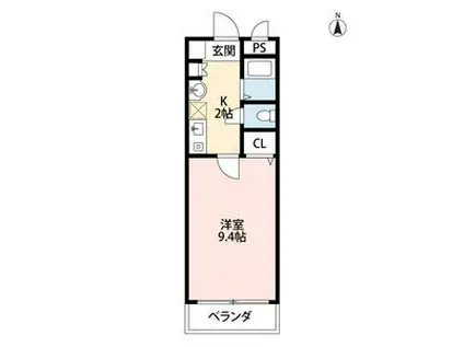 アネックス21(1K/3階)の間取り写真