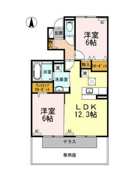 FELICE(2LDK/1階)の間取り写真