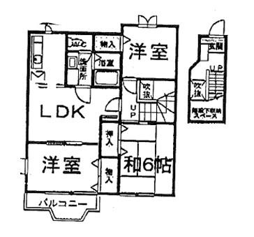 サニーハウス・HIRO(3LDK/2階)の間取り写真