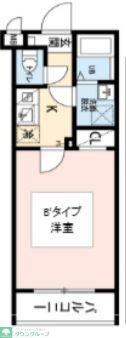 MAXIV八王子サウス(1K/4階)の間取り写真