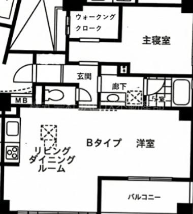 WING STAGE武蔵小杉(1LDK/3階)の間取り写真
