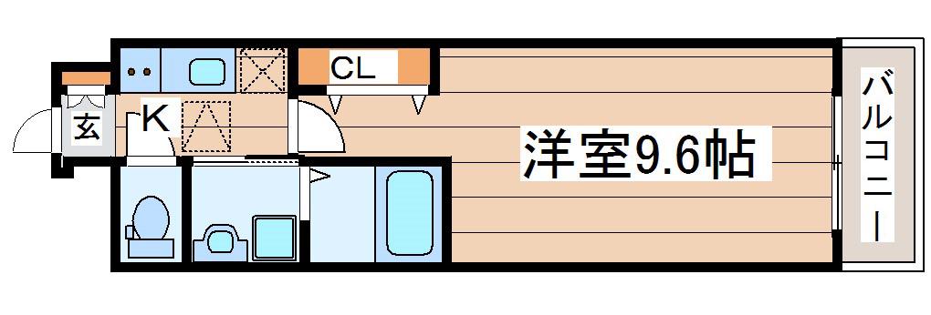 ナイスアーバンII(1K/1階)の間取り写真