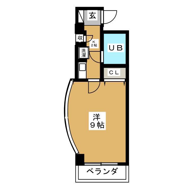 カーサ鷹番(1K/2階)の間取り写真