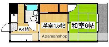 サンステージKT(2K/3階)の間取り写真