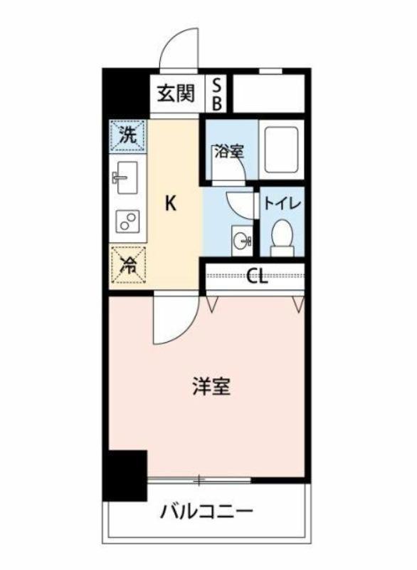 マイナビSTAY大宮駅西口(1K/4階)の間取り写真