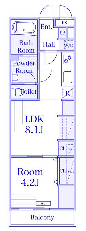 リブリ・ダイワクレストII(1LDK/3階)の間取り写真