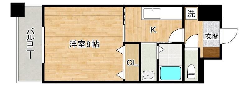 HAMIEL下曽根(1K/10階)の間取り写真