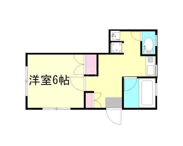 MTハイツ(1K/1階)の間取り写真