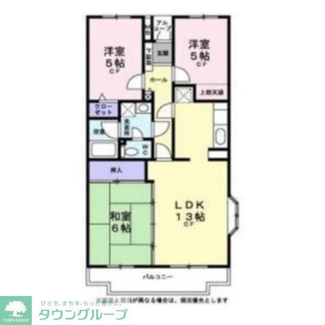 カサグランデ永福(3LDK/3階)の間取り写真
