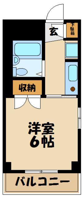 ハウスクレバー(1K/1階)の間取り写真