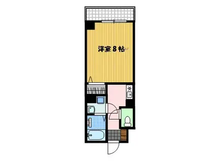 グランドメゾン新地(1K/5階)の間取り写真