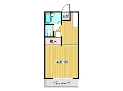 メゾン岩井(1K/1階)の間取り写真