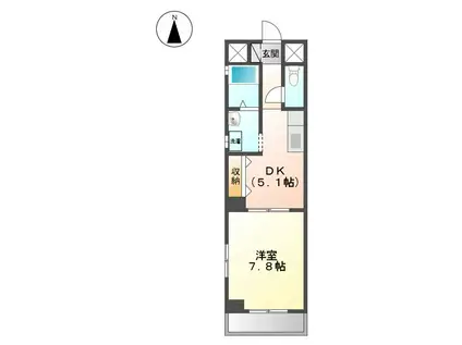 レーベンズプラッツ(1DK/10階)の間取り写真