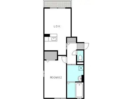 大供MOMO(1LDK/1階)の間取り写真