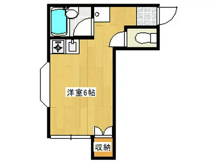 LILY-BE 1ST(1K/3階)の間取り写真