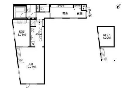 デコール代官山(1LDK/2階)の間取り写真