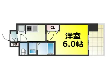 エステムコート難波ウエスト-SIDEVIIIエクシーナ(1K/8階)の間取り写真