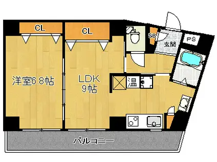 パークウォーク京都東山(1LDK/5階)の間取り写真