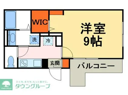 LUZ SOLAR SHINMATSUDO(1K/1階)の間取り写真