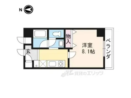 フレグランスKADONO(1K/1階)の間取り写真