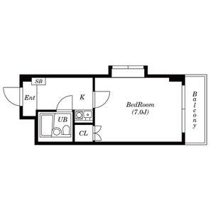 サンヒルズ上大岡(1K/3階)の間取り写真