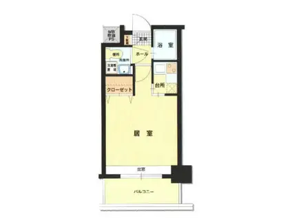 エステート・モア・今泉(1K/10階)の間取り写真