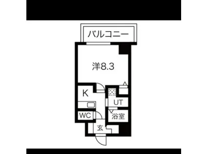エヌエムキャトフヴァン(1K/7階)の間取り写真