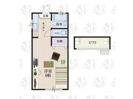 BCASA多摩センター大塚RE-BORN(ワンルーム/2階)の間取り写真