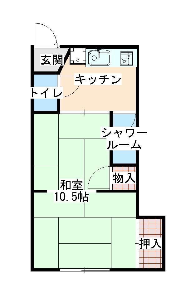 門永マンション(1K/3階)の間取り写真
