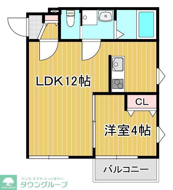 LA-CREA ZII(1LDK/2階)の間取り写真