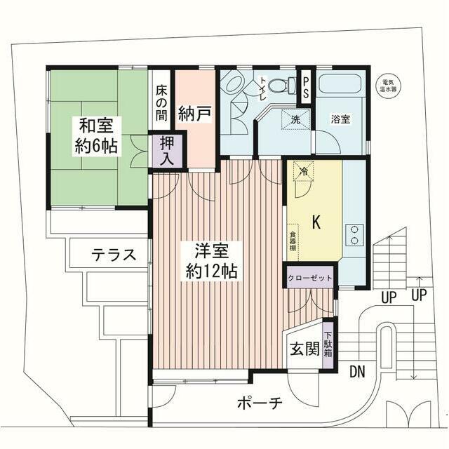 SHハイツIII(1LDK/1階)の間取り写真