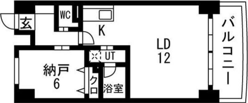 ブルームライフ今池(1LDK/8階)の間取り写真