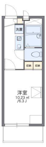 レオパレス山都(1K/1階)の間取り写真