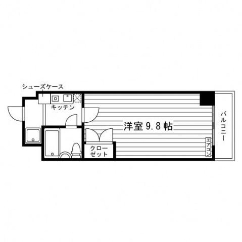 カレッジハウス奥井(1K/1階)の間取り写真
