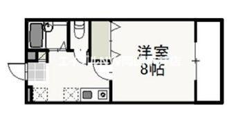 ヴィレッジストーン(1K/1階)の間取り写真
