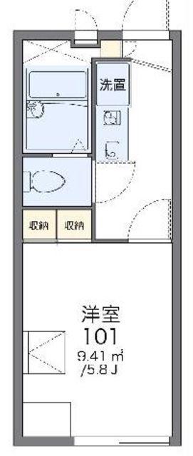 レオパレス福寿(1K/1階)の間取り写真