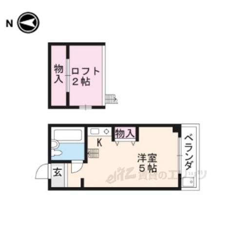 クラブハウス(1K/3階)の間取り写真