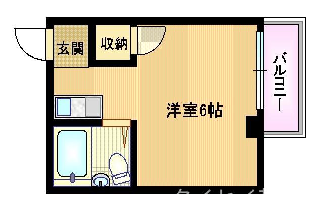 パークストリート中宮(1K/3階)の間取り写真