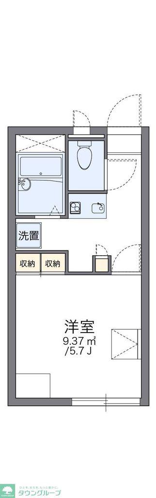レオパレスあかね(1K/2階)の間取り写真