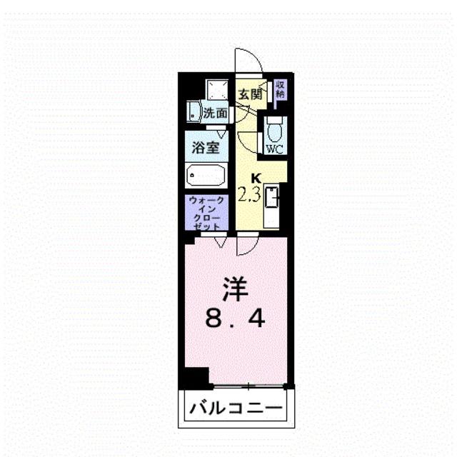 POLAR STONE(1K/1階)の間取り写真