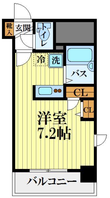 HF国分寺レジデンス(ワンルーム/11階)の間取り写真