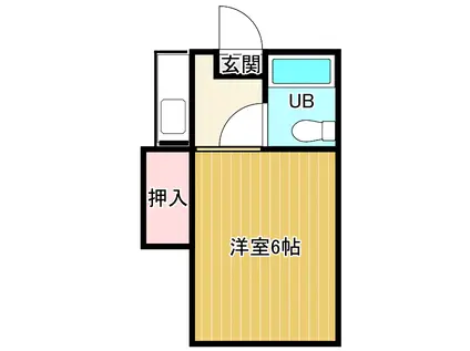 めぞんかまくらI(1K/2階)の間取り写真