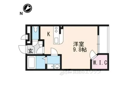 レオネクストMHⅡ(ワンルーム/2階)の間取り写真