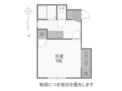 ファミリア光陽台(1K/3階)の間取り写真