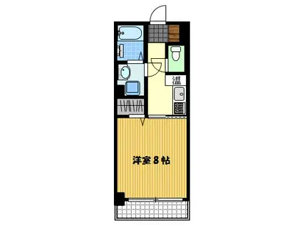 グランドメゾン新地(1K/4階)の間取り写真