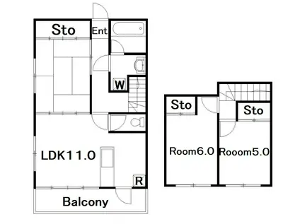 ロマーノ稲田(3LDK/2階)の間取り写真