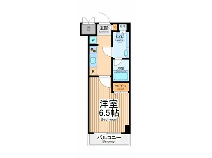 リンクスレガーミ(1K/5階)の間取り写真